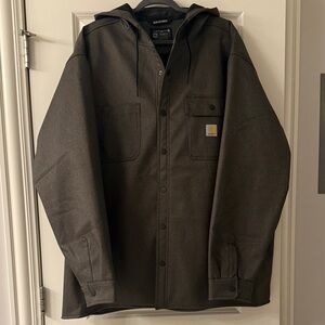 Carhartt Men's Dark Green / Moss Hooded Shirt Jacket